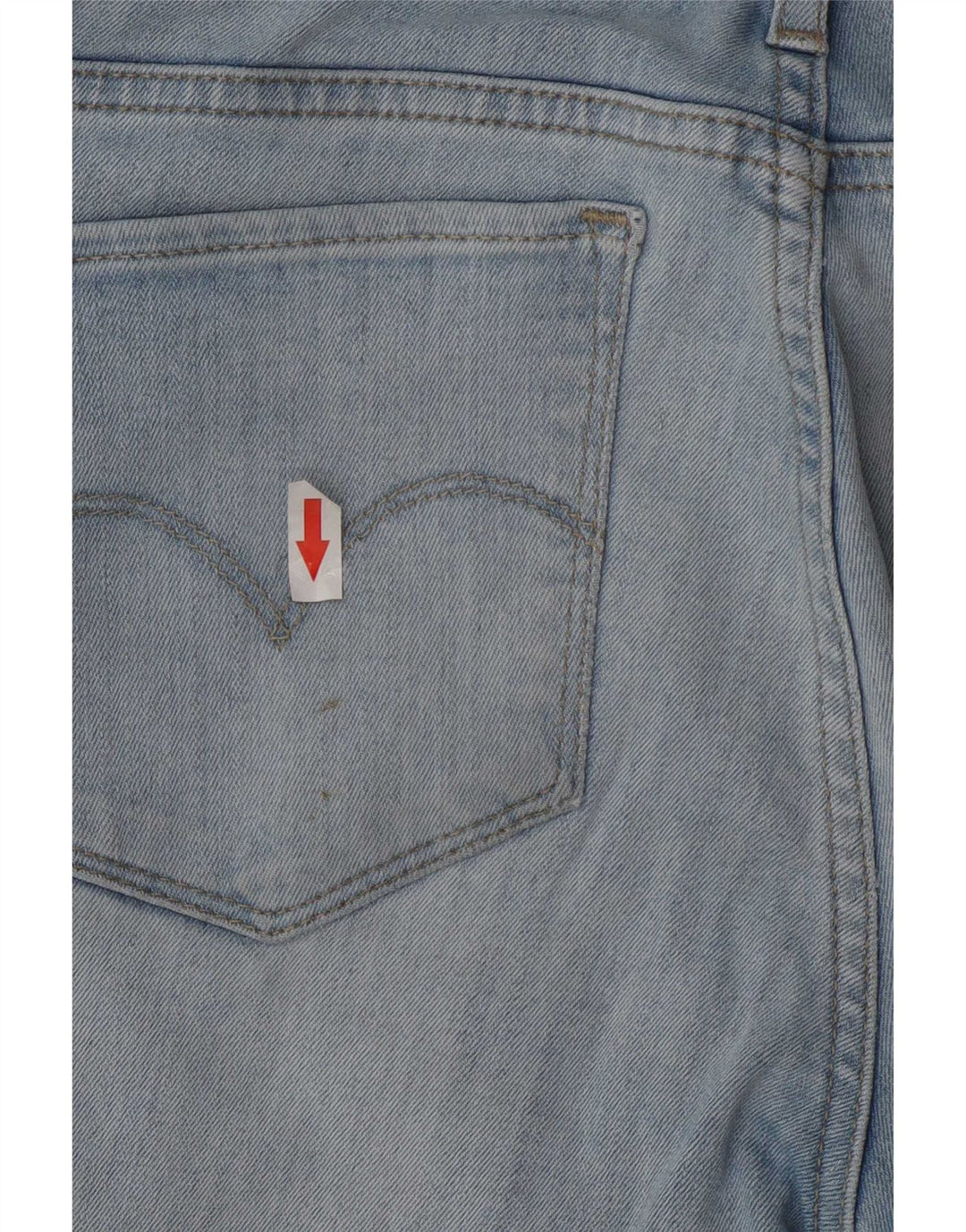 Levi's Womens 715 Distressed Bootcut Jeans W26 L30 Blue Cotton
