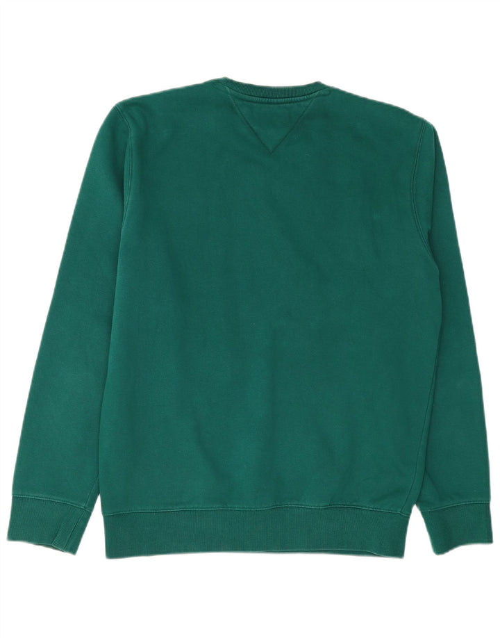 Tommy Hilfiger Herre Sweatshirt Jumper Medium Grøn Bomuld