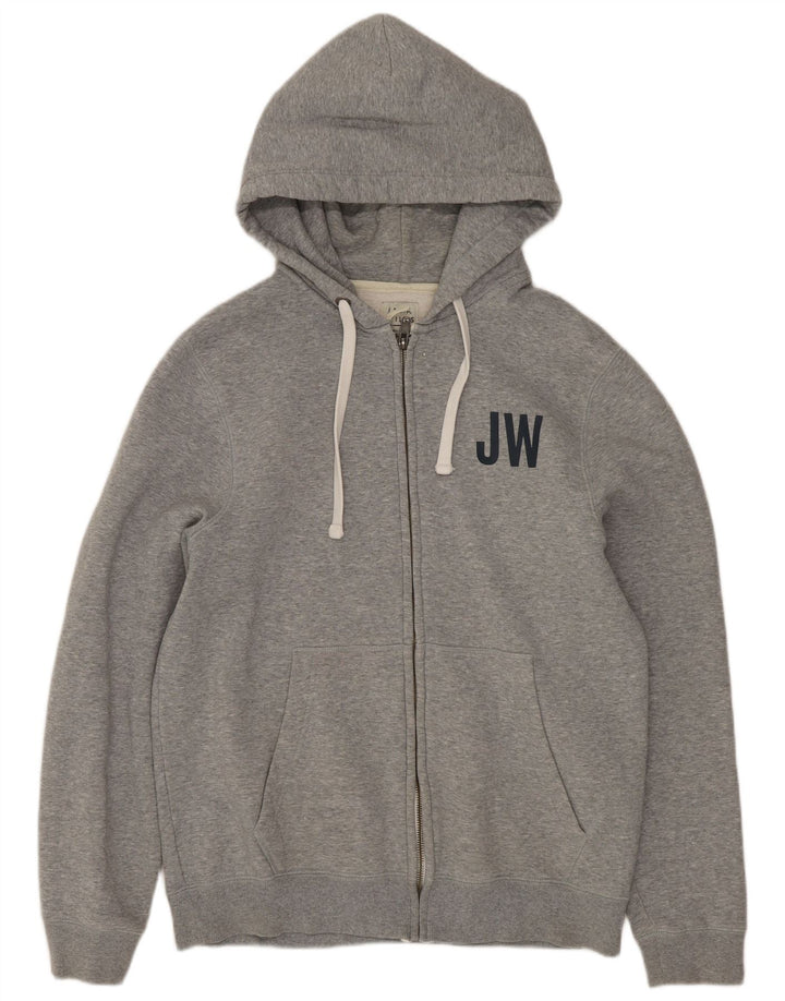 Jack Wills Dame Grafisk Hættetrøje Sweater UK 14 Medium Grey Flecked