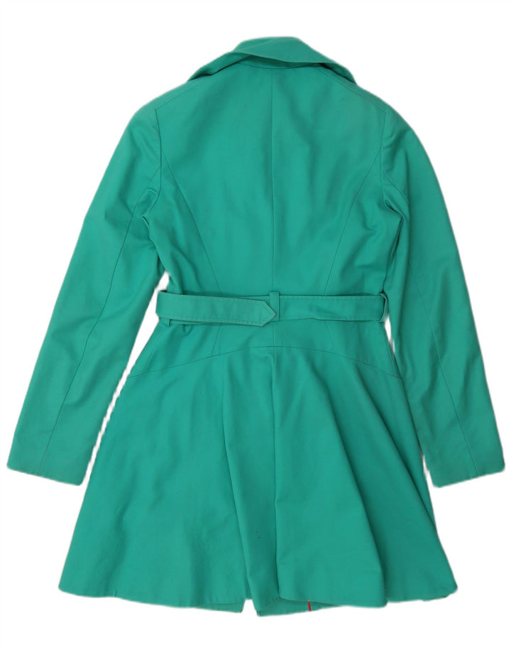 Ted Baker Trench Coat til kvinder størrelse 2 Lille grøn bomuld