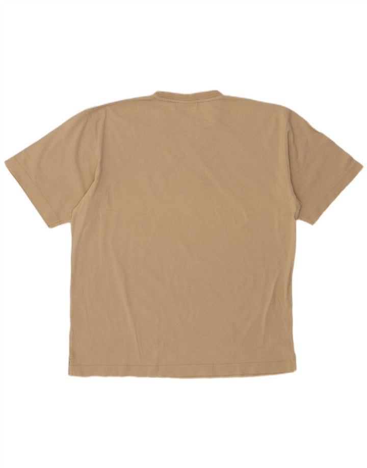 ASICS Herre T-Shirt Top XL Beige Bomuld