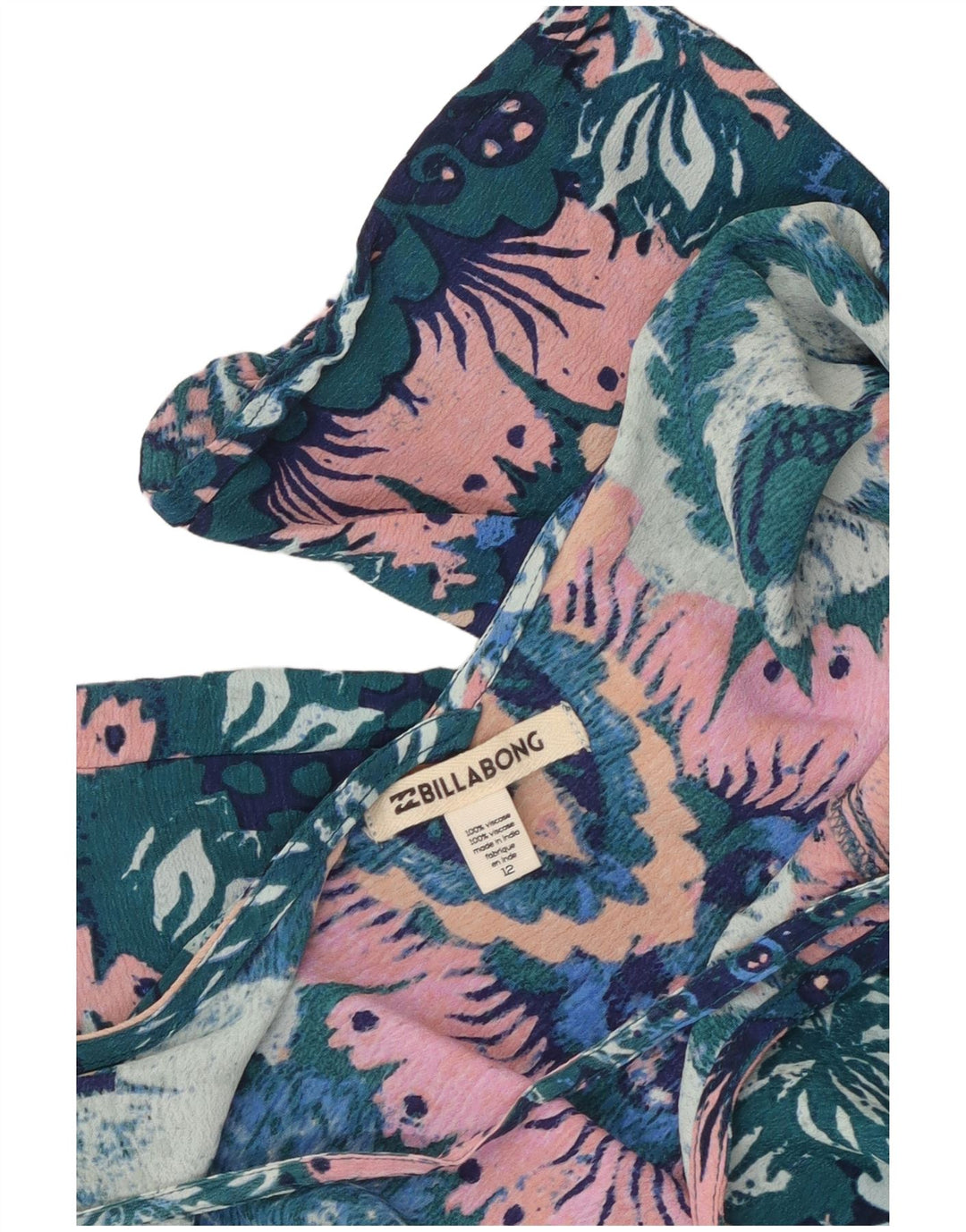 BILLABONG Langærmet tunikakjole til kvinder UK 12 Medium Multicolored Floral