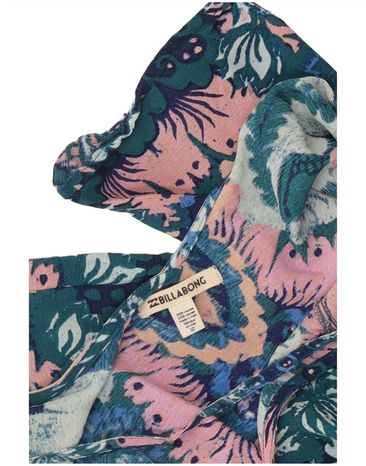 BILLABONG Langærmet tunikakjole til kvinder UK 12 Medium Multicolored Floral