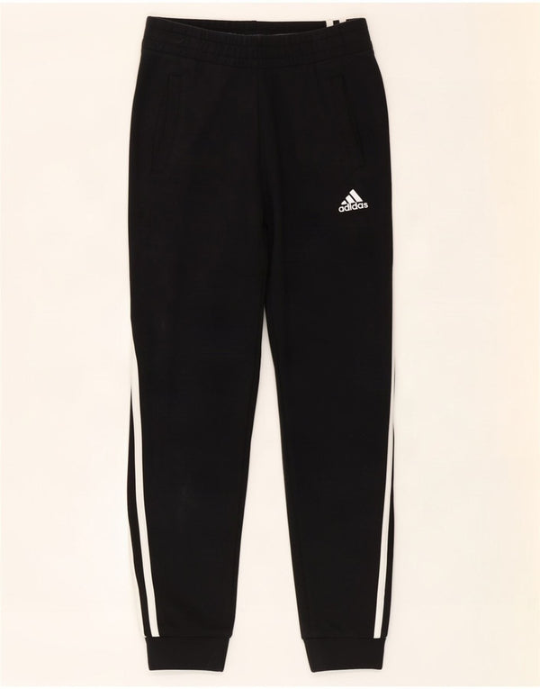 Adidas Drenge Træningsdragt Bukser Joggers 11-12 År Sort Bomuld