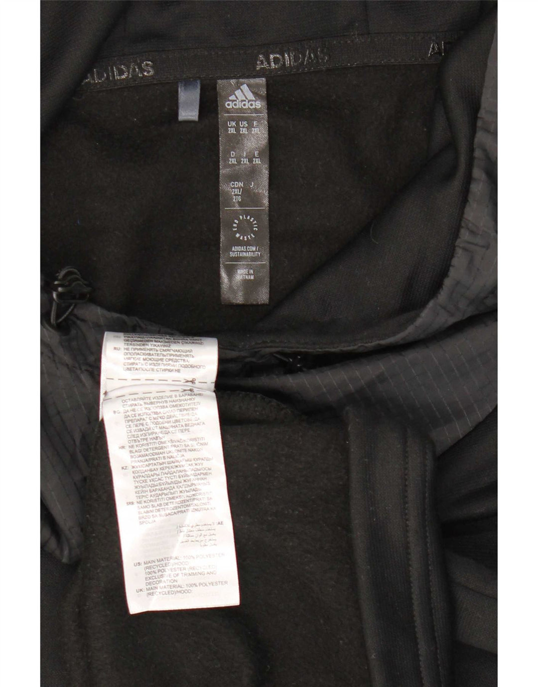 Adidas Herre Aeroready Hoodie Jumper 2XL Sort Polyester