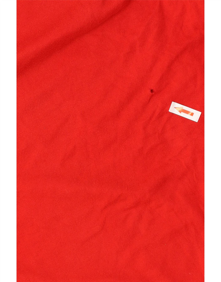 Nike Herre Regular Fit Grafisk T-shirt Top Medium Rød Bomuld