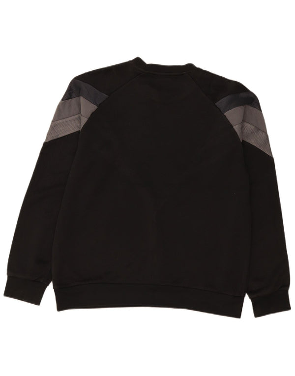 Adidas Graphic Sweatshirt Jumper Large Sort Colourblock Polyester