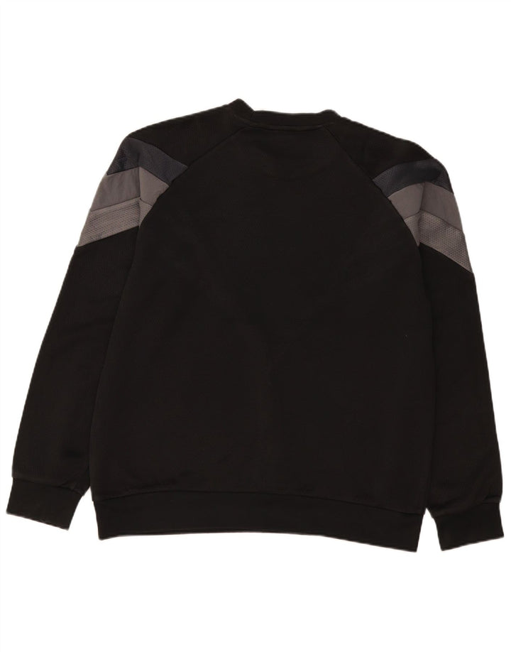 Adidas Graphic Sweatshirt Jumper Large Sort Colourblock Polyester