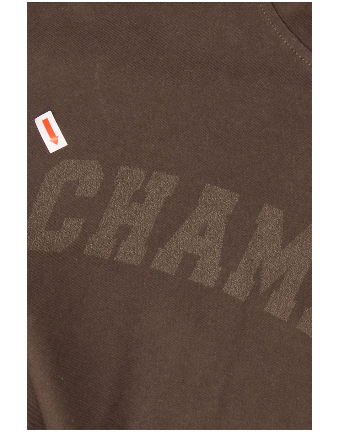 Champion Herre Hooded Grafisk Top Langærmet Medium Brun Bomuld