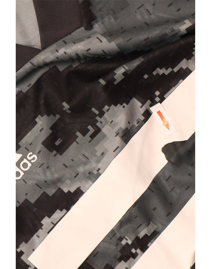 ADIDAS Grafisk T-shirt til mænd, mellemgrå camouflagepolyester