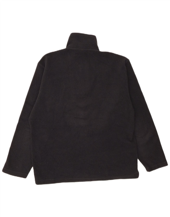 K-Way Herre Fleece Jumper med lynlåshals mellem sort stribet