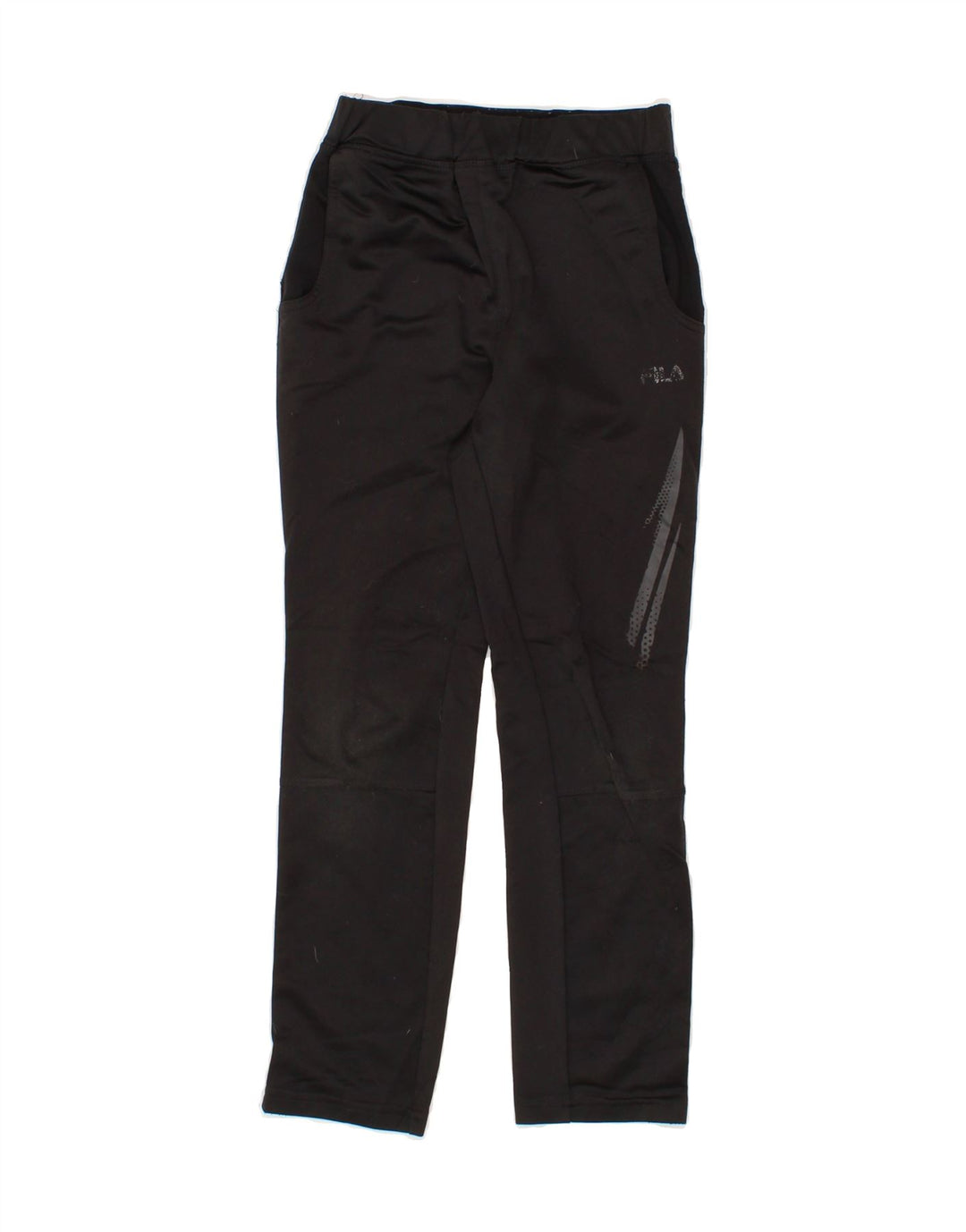 FILA Girls Tracksuit Trousers 7-8 Years  Black Polyester Vintage Fila and Second-Hand Fila from Messina Hembry 