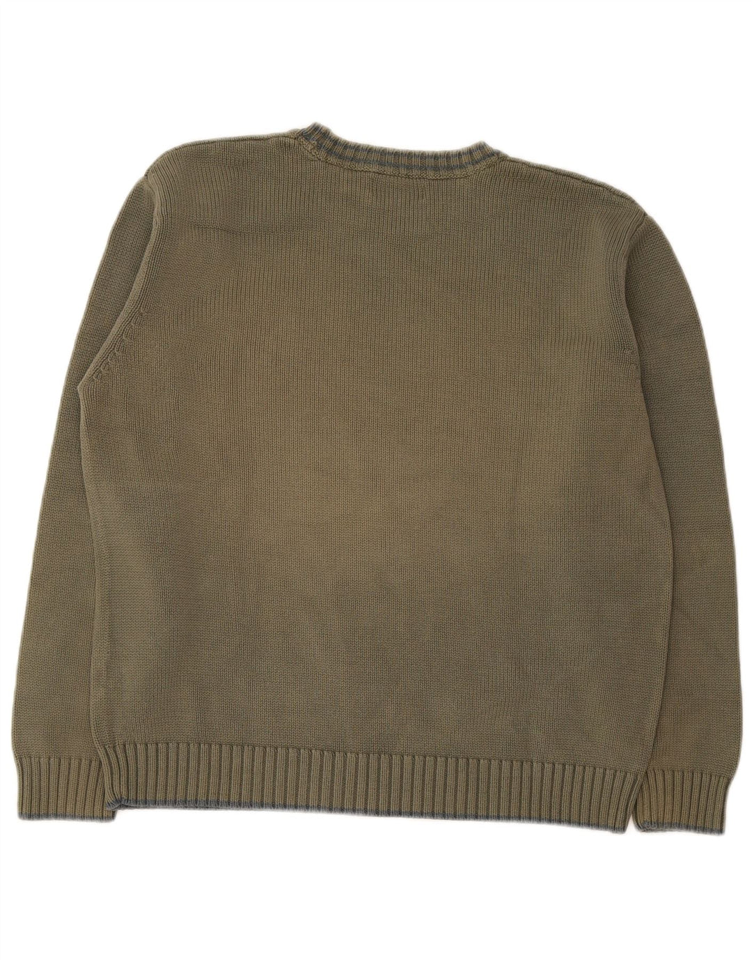 Marks & Spencer Herre sweater med rund hals, stor grøn bomuld