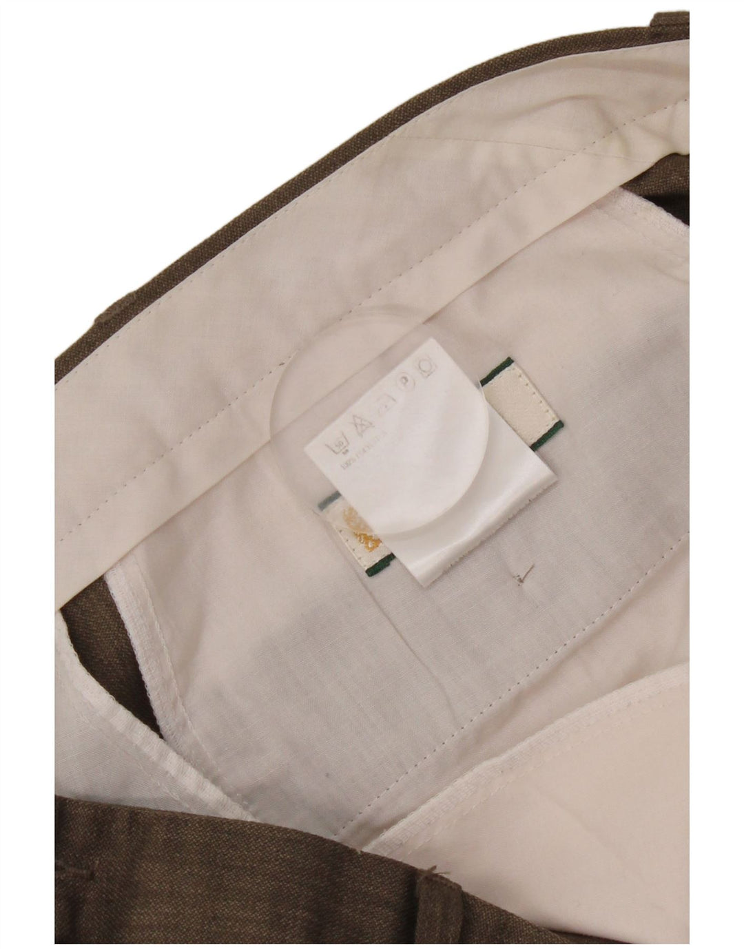 Marks & Spencer Herre tilspidsede jakkesætsbukser W40 L29 brun polyester