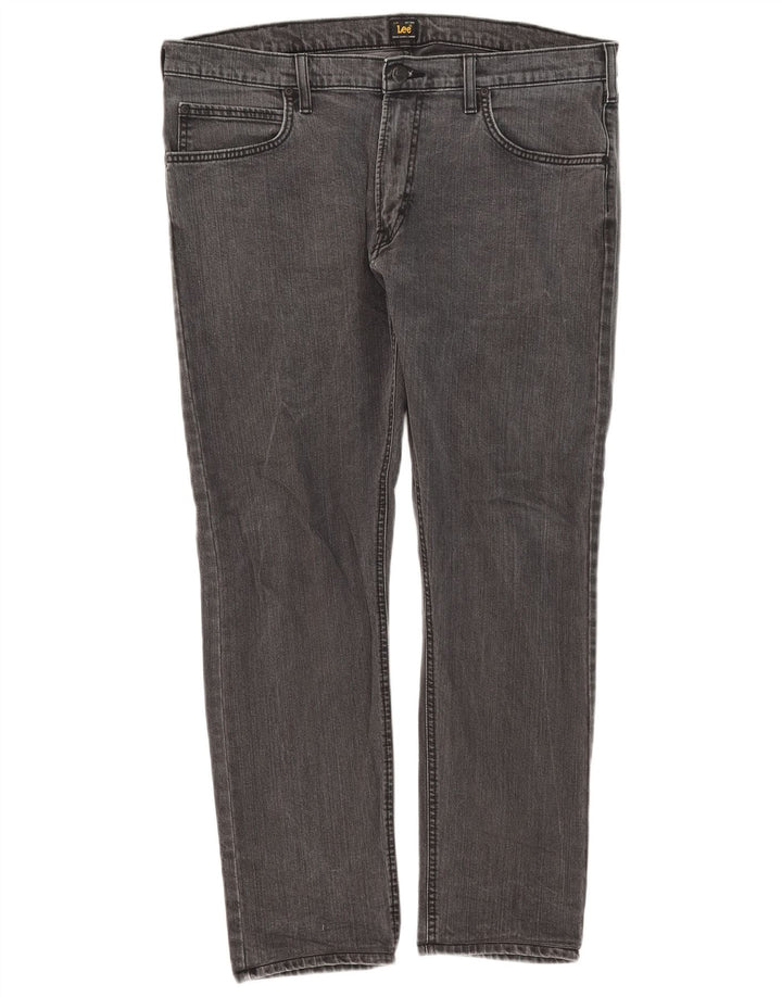 Lee Herre Luke Slim Jeans W36 L28 Grå Bomuld
