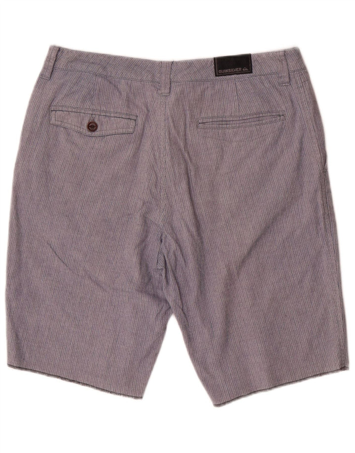 Quiksilver Chino Shorts til mænd W32 Medium Blue Pinstripe Bomuld