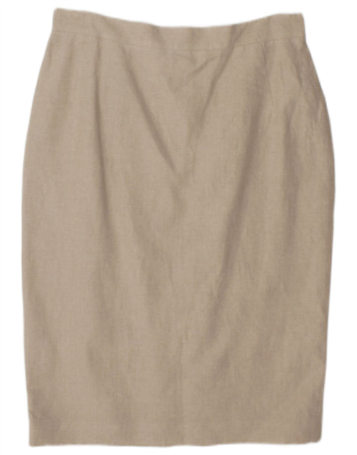 Vintage blyantnederdel til kvinder W30 Medium Beige