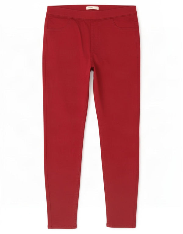 Marks & Spencer Dame Jegging Jeans UK 12 Medium W30 L26 Rød Bomuld