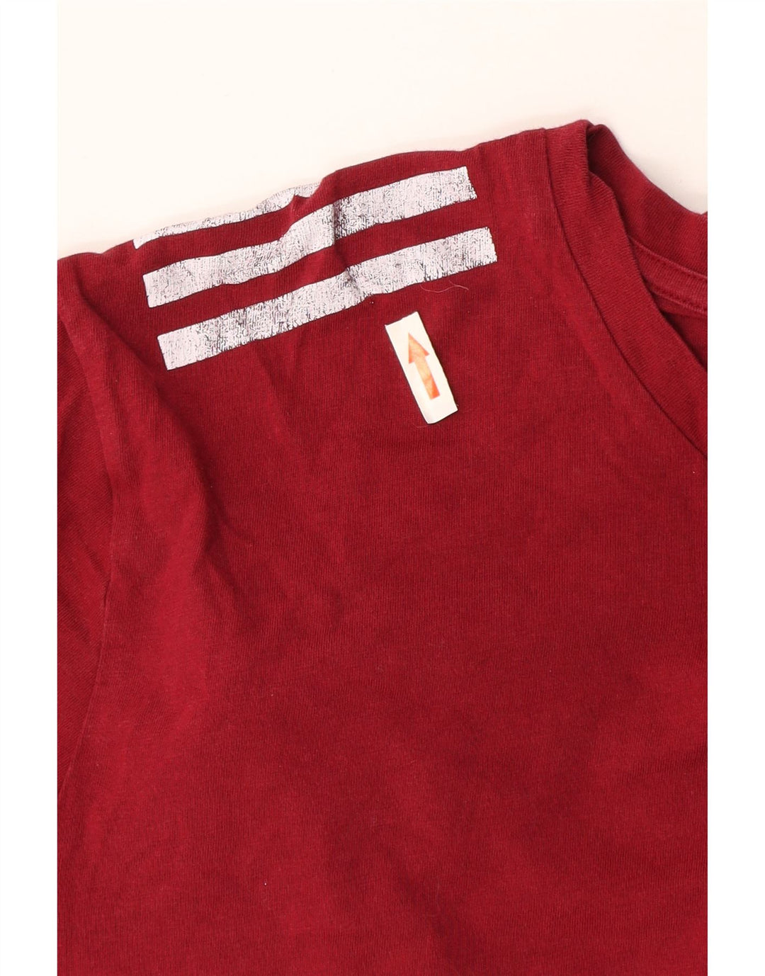 Adidas Herre T-Shirt Top XL Rød Bomuld