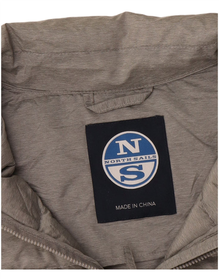 North Sails Dame Polstret Jakke UK 10 Small Grå