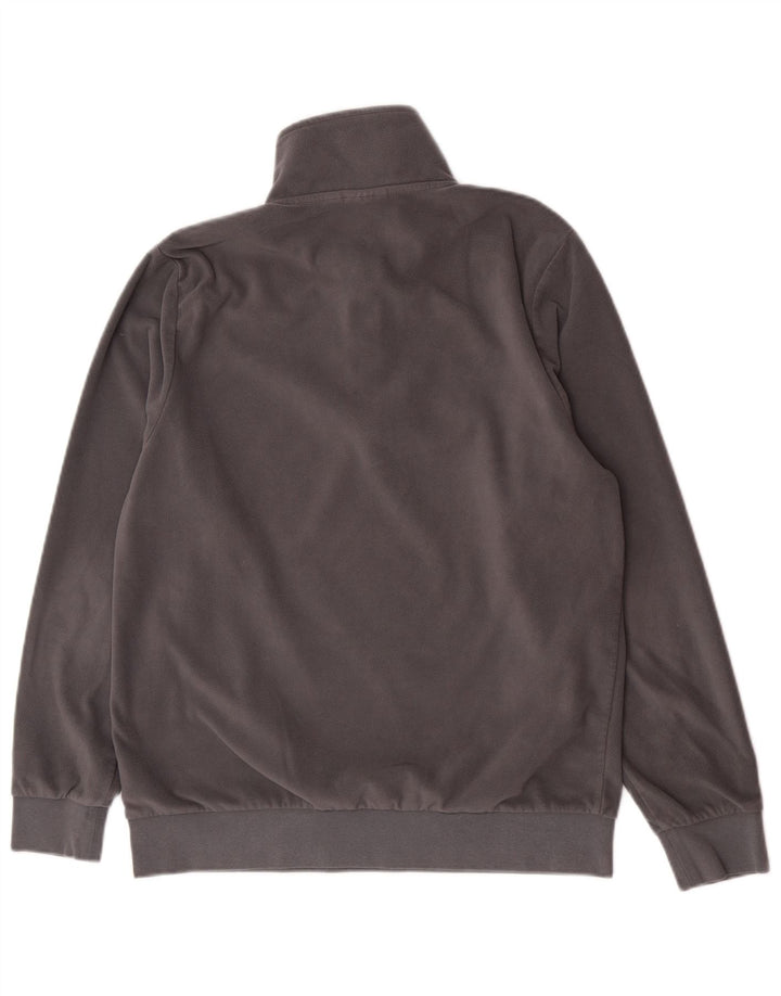 Adidas Fleece Jumper med lynlås til mænd mellem grå polyester