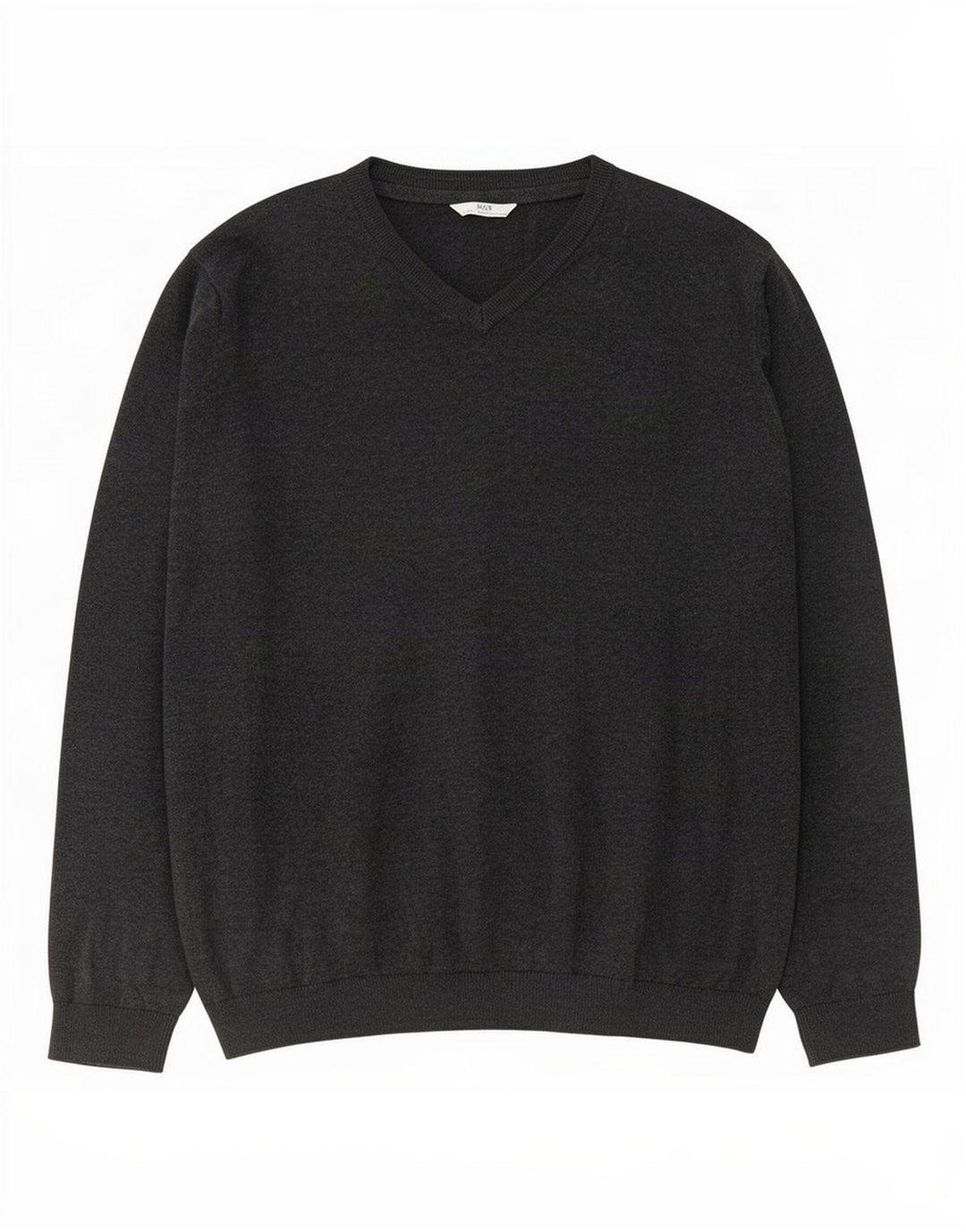 Marks & Spencer Boys V-hals sweater 15-16 år Grå bomuld