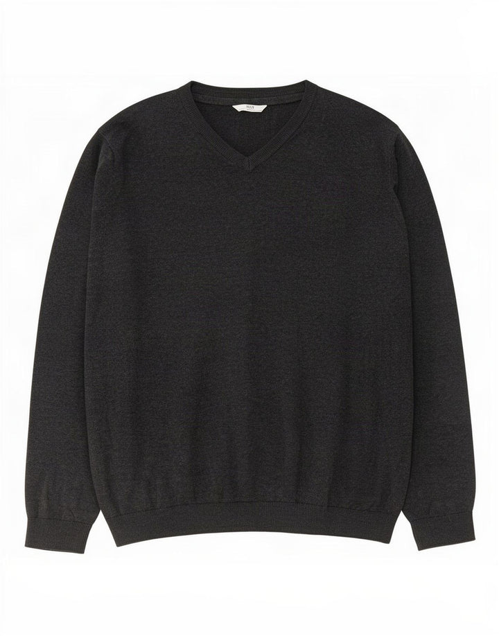 Marks & Spencer Boys V-hals sweater 15-16 år Grå bomuld
