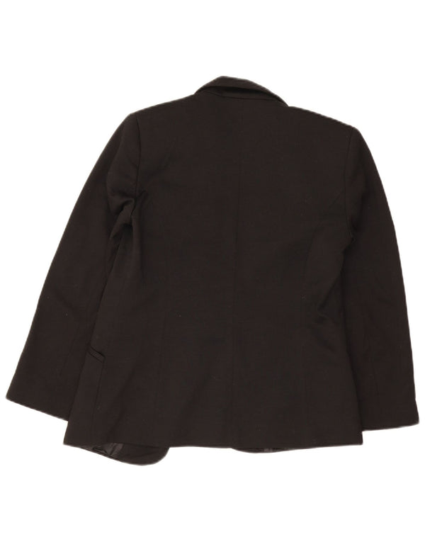 Oasis Womens Open Blazer Jacket UK 8 Small Black Polyester