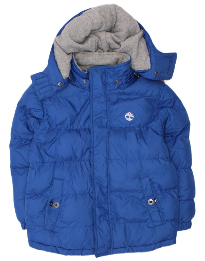 Timberland Boys, polstret hættejakke 7-8 år blå polyester