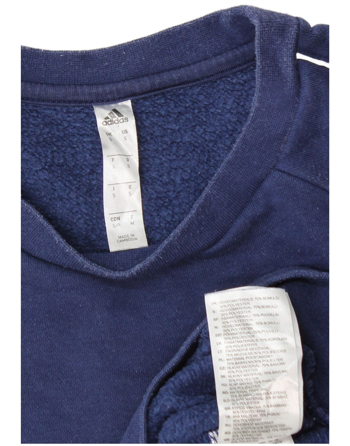 ADIDAS Sweatshirt til mænd, lille marineblå bomuld