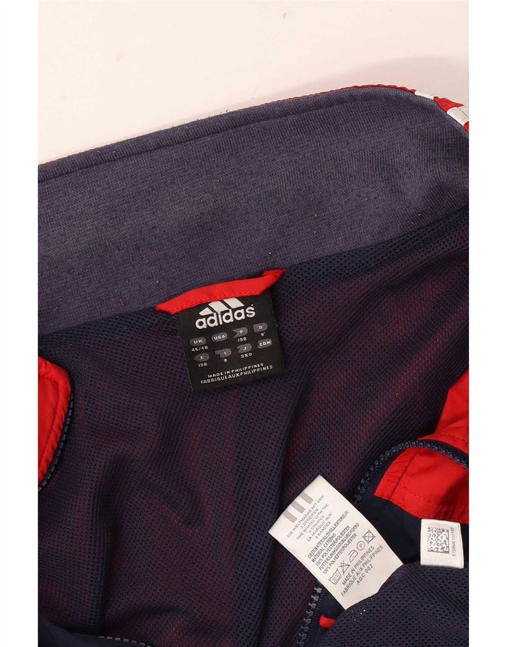 Adidas Træningsdragt til mænd Topjakke UK 46/48 XL Rød Colourblock Polyester