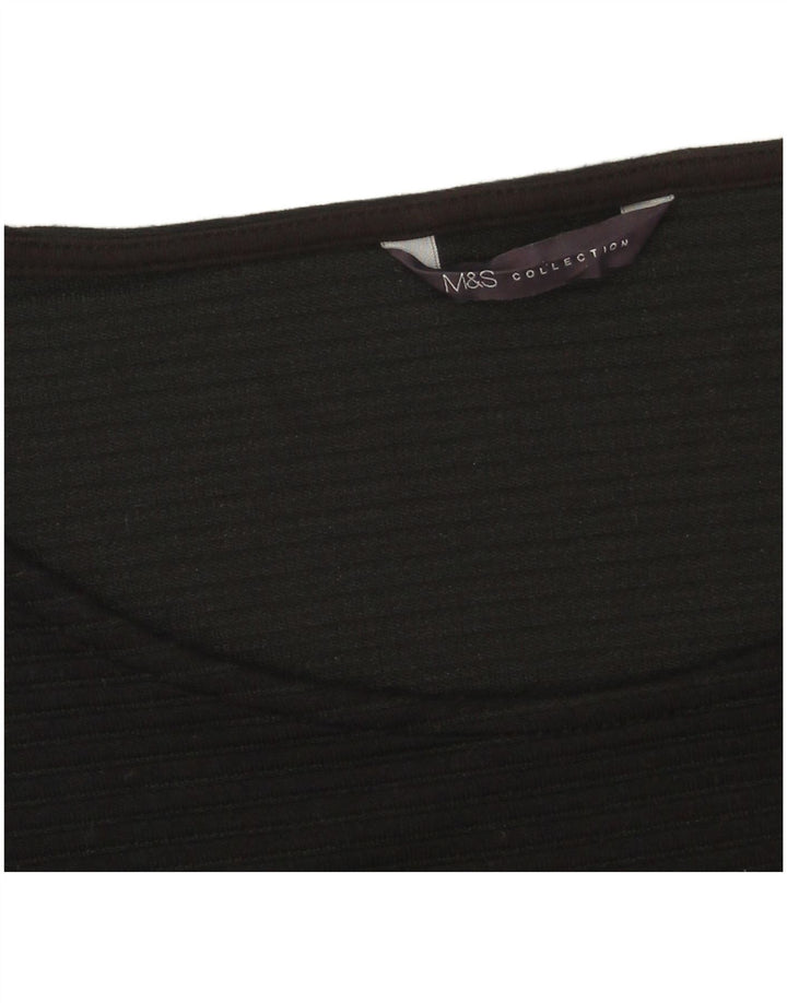 Marks & Spencer Womens Basic Dress UK 16 Large Black