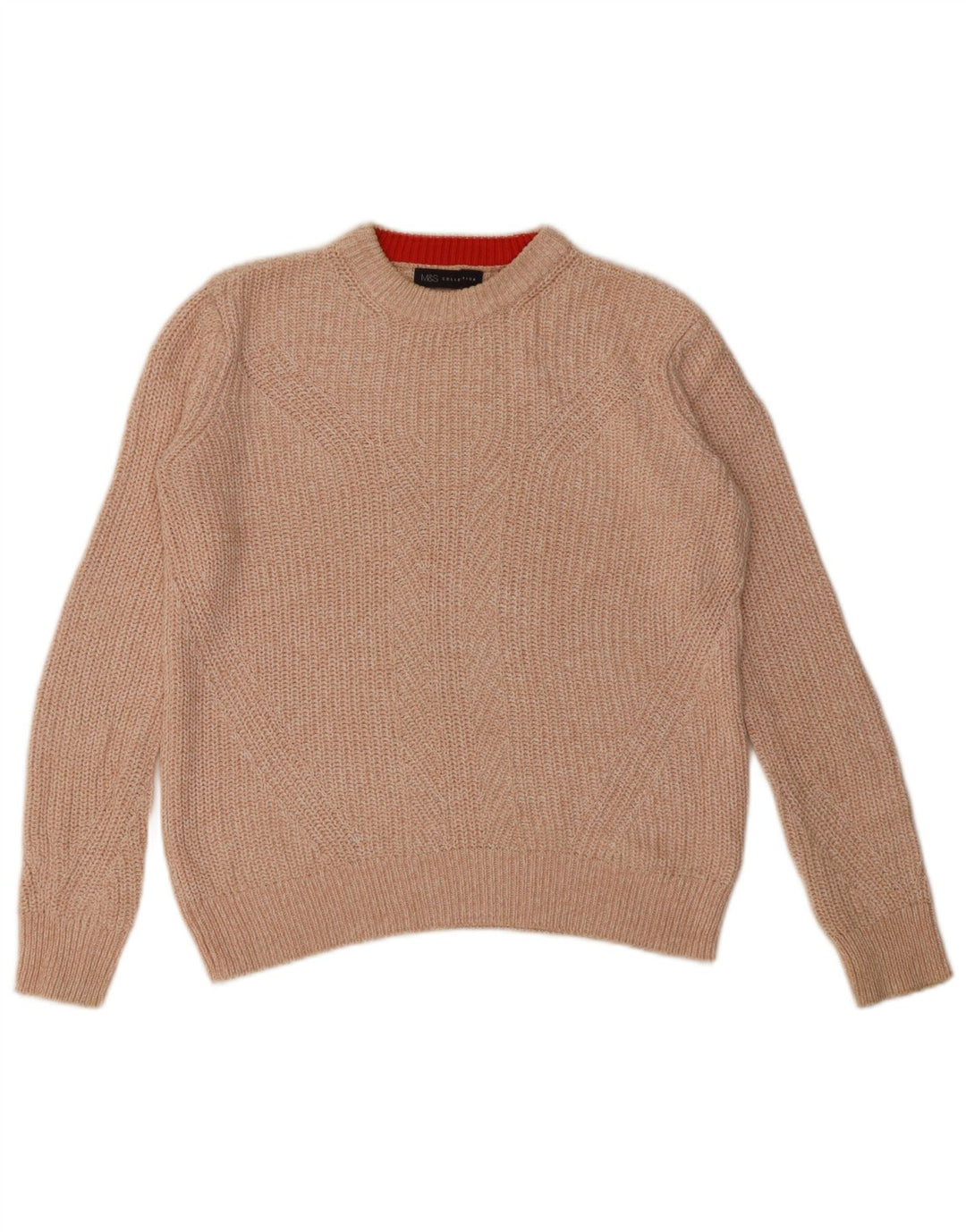 Marks & Spencer Dame sweater med rund hals DK 10 Small Orange Flecked