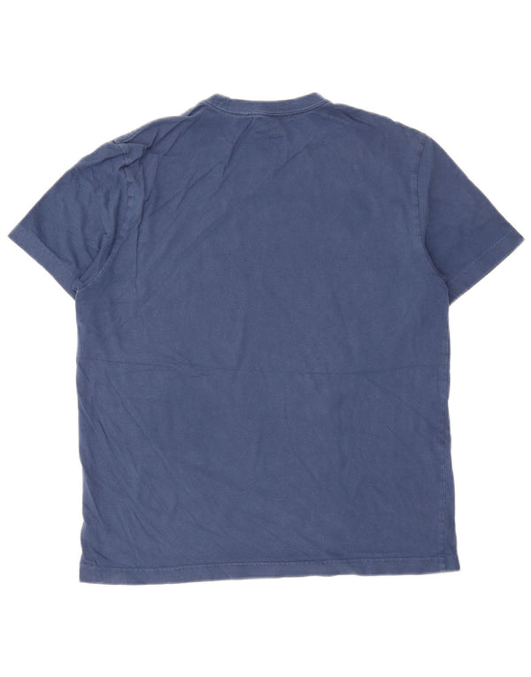 Hurley Herre grafisk T-shirt Top Medium Marineblå Bomuld