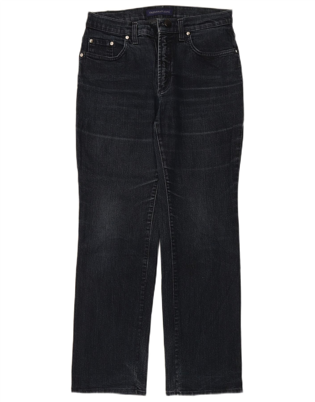 Trussardi lige jeans til kvinder W29 L28 Marineblå bomuld