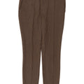 Zara Dame Slim Suit Bukser Medium W30 L29 Beige Houndstooth Polyester