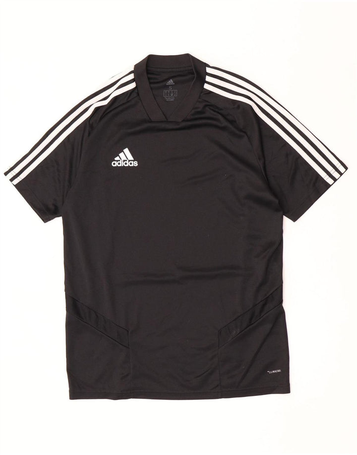 Adidas Herre Climacool T-Shirt Top Lille Sort Polyester
