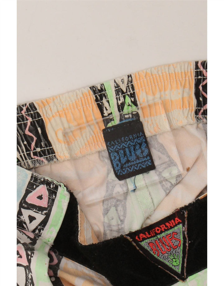 Blues kvinders højtaljede koniske bukser W34 L31 Flerfarvet geometrisk