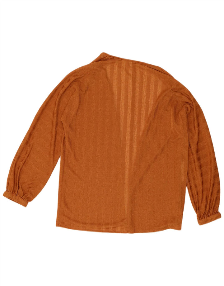 Tris Dame Oversized Cardigan Top UK 10 Lille Brun Stribet