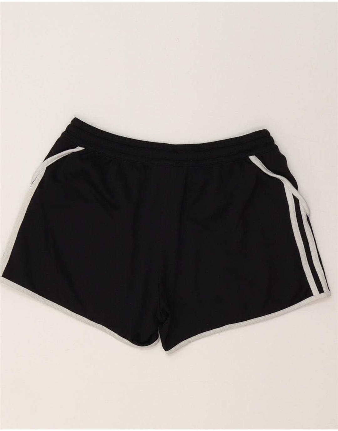 ADIDAS sportsshorts til kvinder UK 10 Small Black Polyester