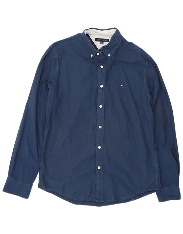 Tommy Hilfiger Herreskjorte Medium Navy Blue