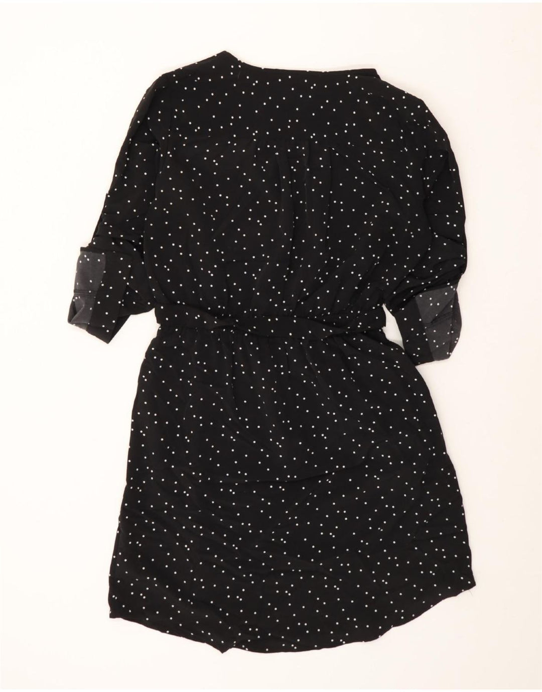 MOSSIMO Womens Batwing A-Line Dress UK 10 Small Black Spotted Polyester Vintage Mossimo and Second-Hand Mossimo from Messina Hembry 