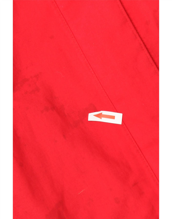 Jack Wolfskin Dame Hætte Regnjakke UK 12/14 Medium Rød Polyamid