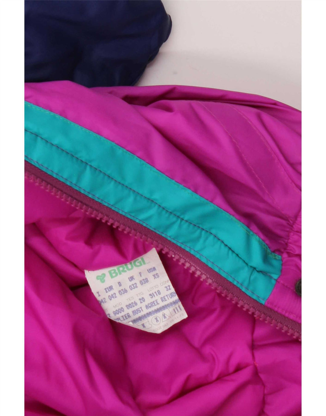 Brugi Dame Hætte Ski Jumpsuit IT 42 Medium Pink Colourblock Polyamid