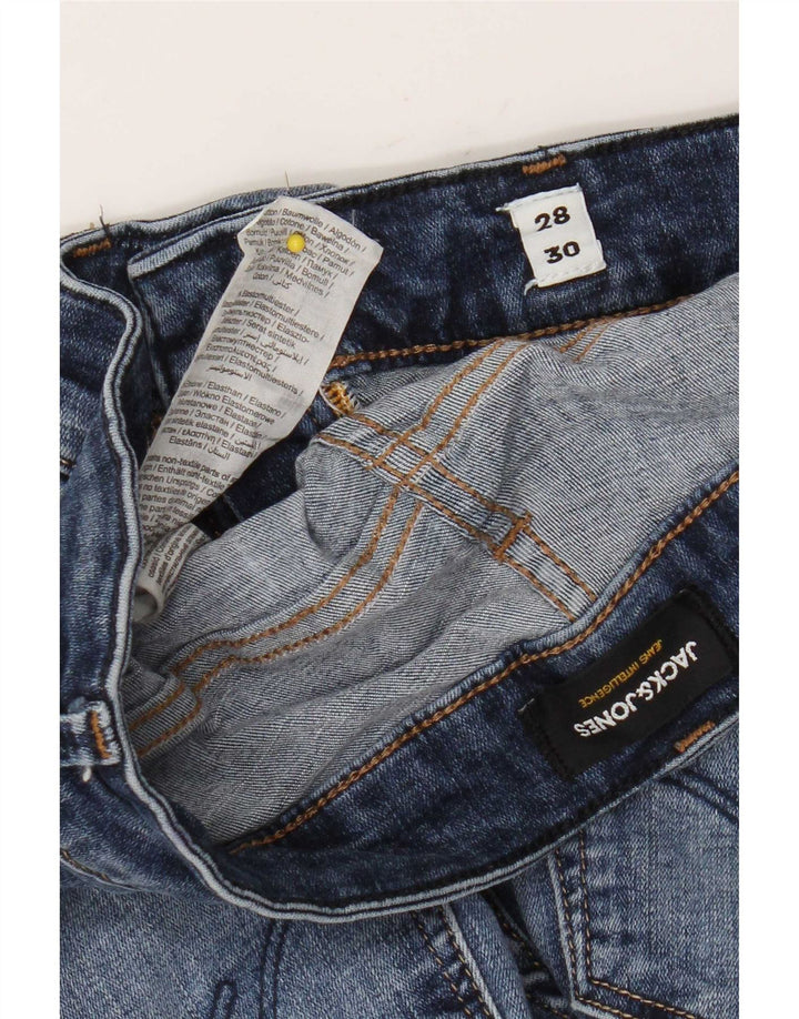Jack & Jones Herre GLENN Slim Jeans W28 L30 Blå Bomuld