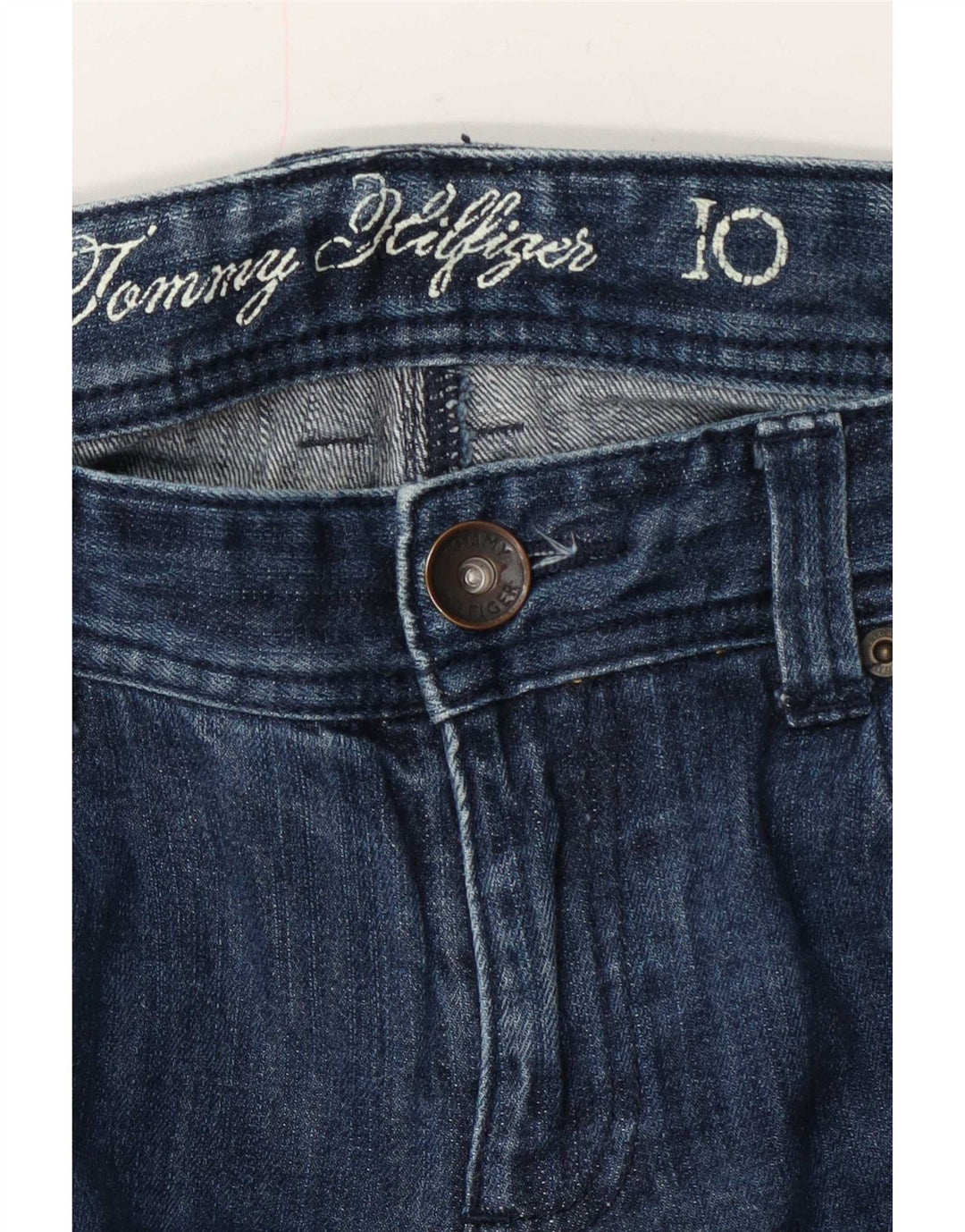 Tommy Hilfiger Dame Capri Jeans US 10 Large W32 L21 Blå