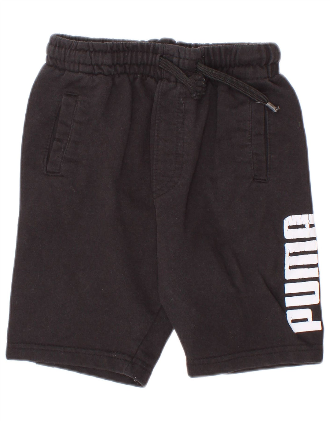Puma drenge grafiske sportsshorts 4-5 år sort bomuld
