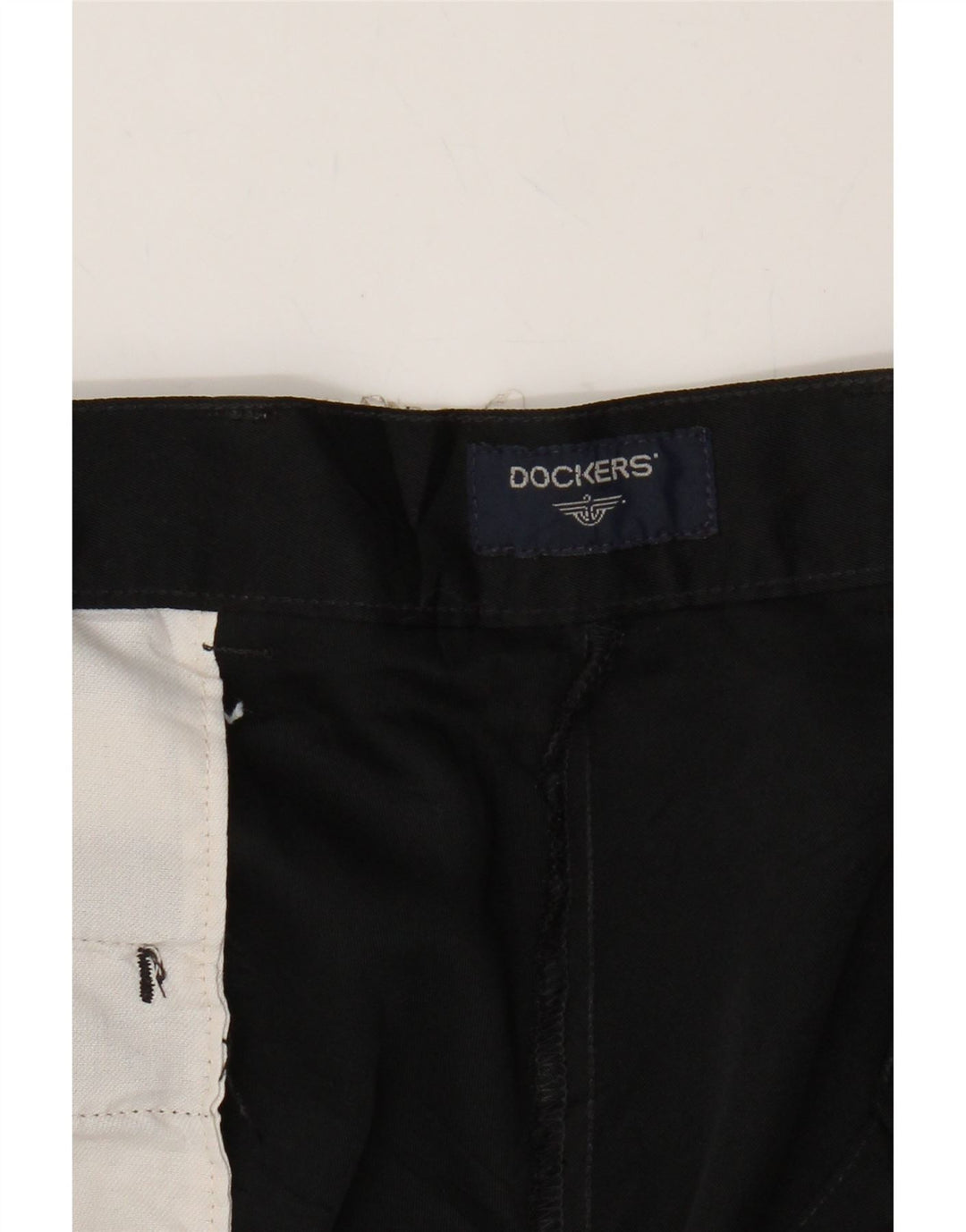 DOCKERS Mens Chino Shorts W38 XL Black Polyester Vintage Dockers and Second-Hand Dockers from Messina Hembry 