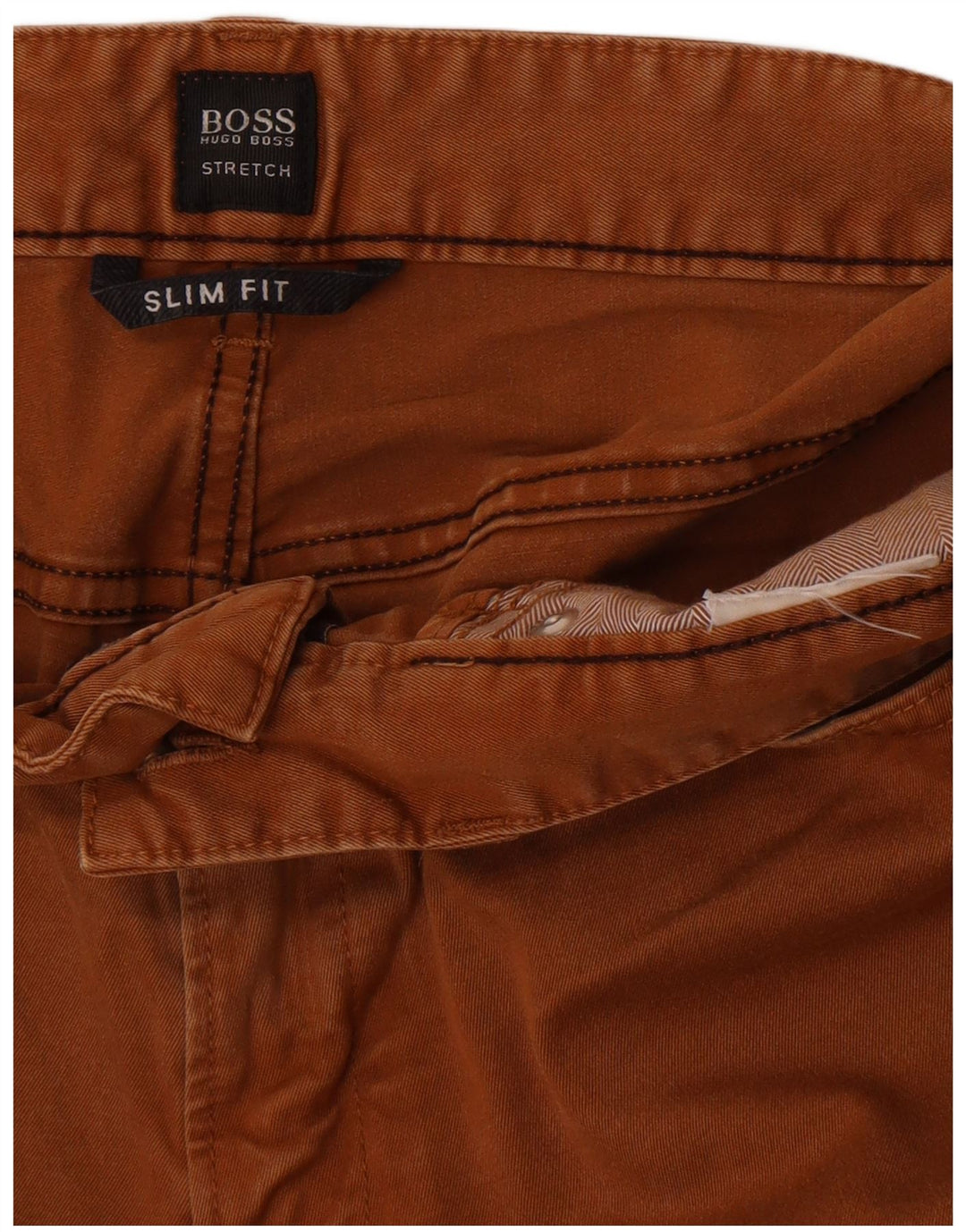 Hugo Boss Stretch Slim Jeans til mænd W34 L32 Brun