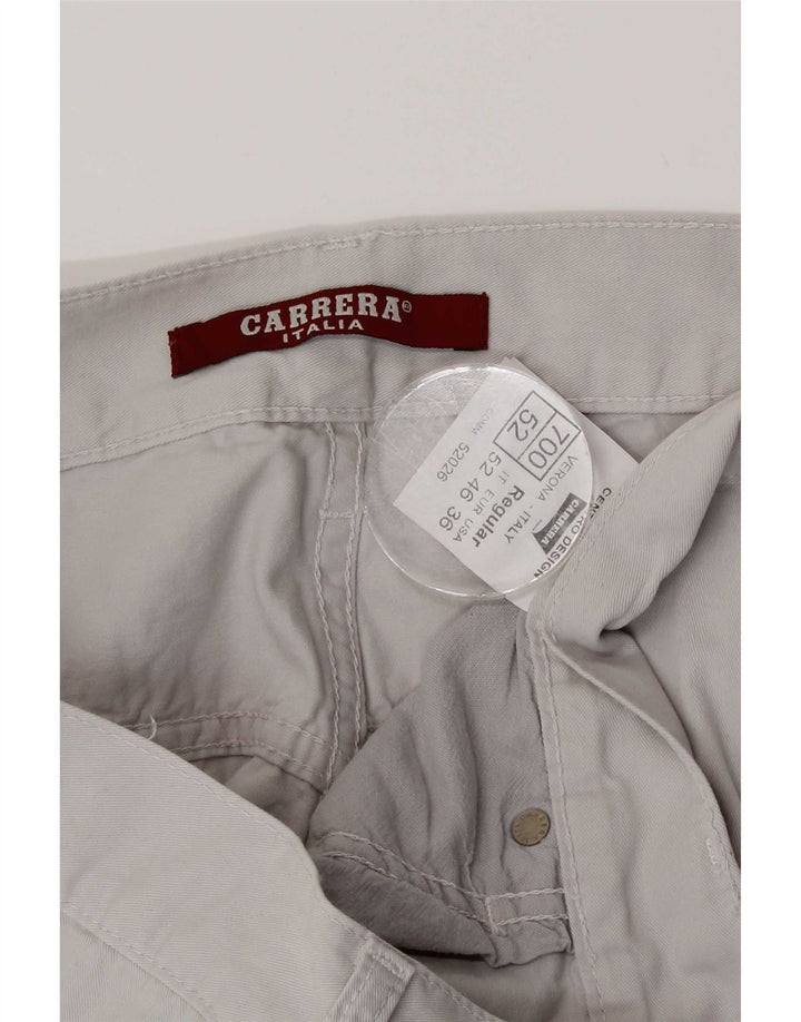 Carrera Herre Slim Casual Bukser W36 L34 Grå Bomuld